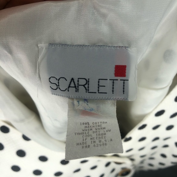 Vintage Scarlett dress black and white polka dot - Picture 5 of 6